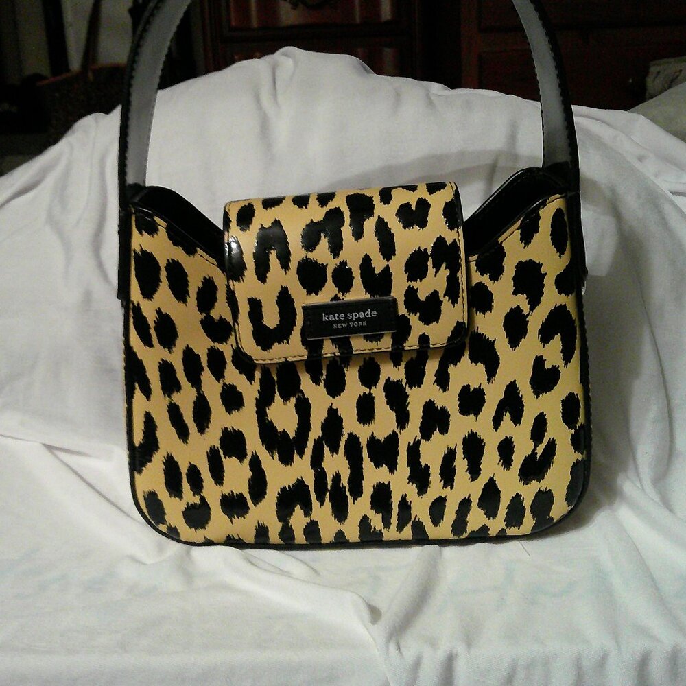 Kate Spade Leopard Leather Mini Hobo